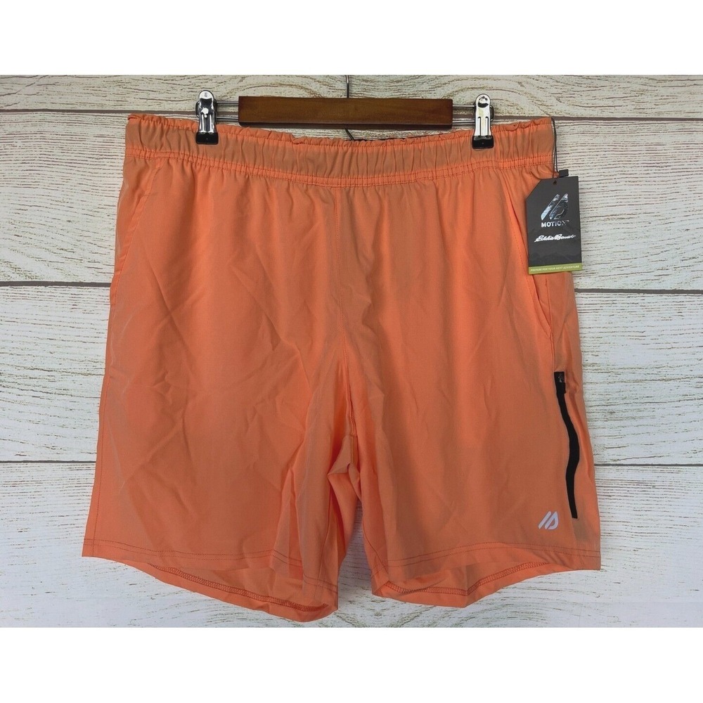Eddie Bauer Athletic Shorts Mens Size Small Orange Woven Athletic Shorts New